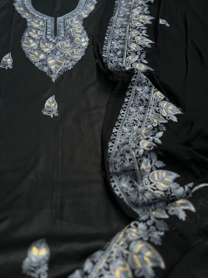 Regal Chinar Tilla Suit with Pure Chiffon Embroidered Dupatta
