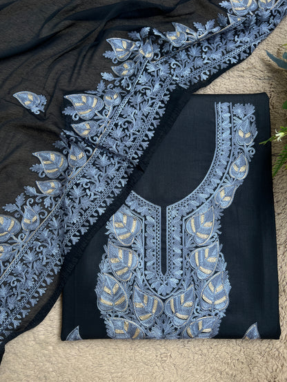 Regal Chinar Tilla Suit with Pure Chiffon Embroidered Dupatta
