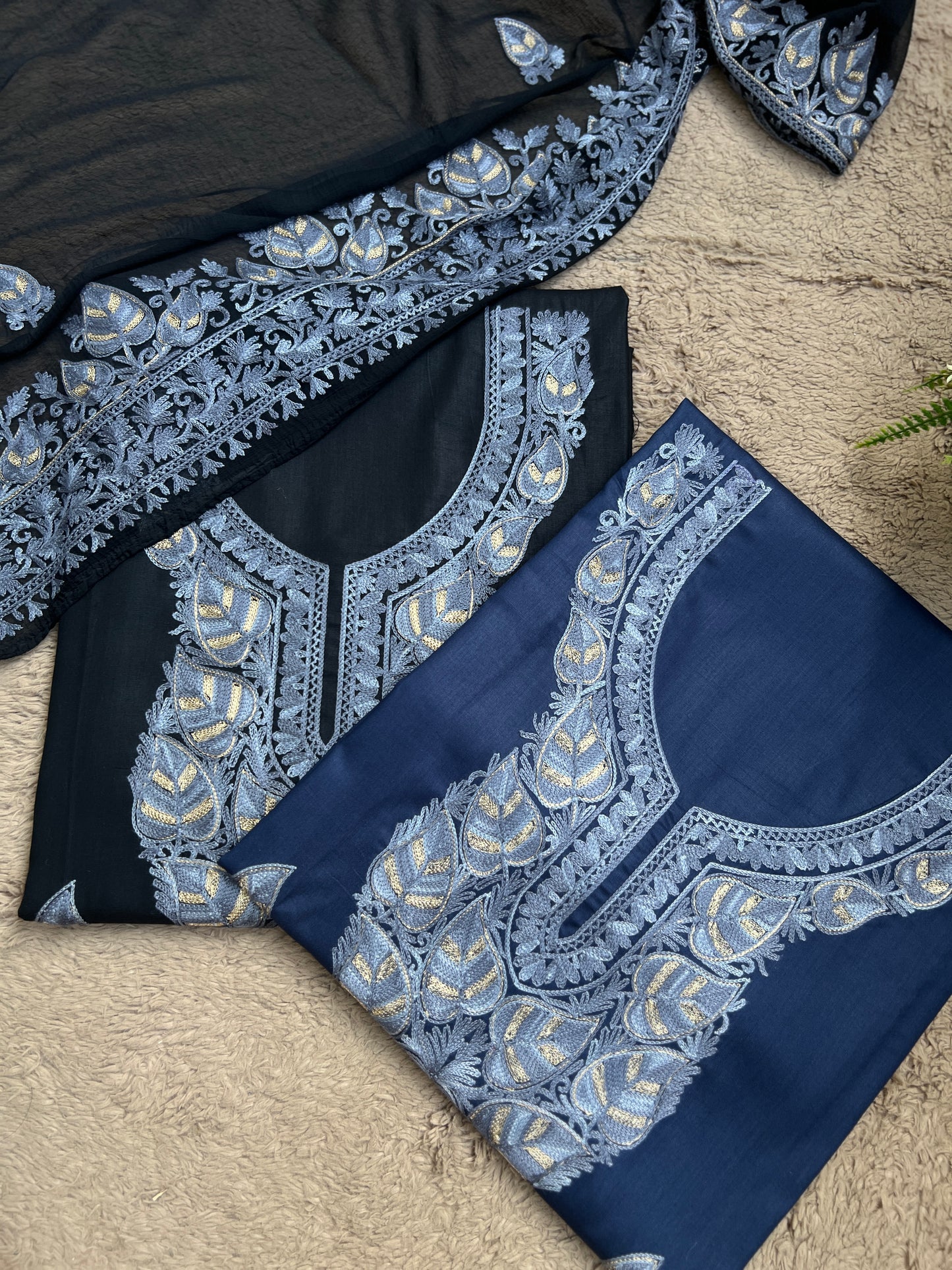 Regal Chinar Tilla Suit with Pure Chiffon Embroidered Dupatta