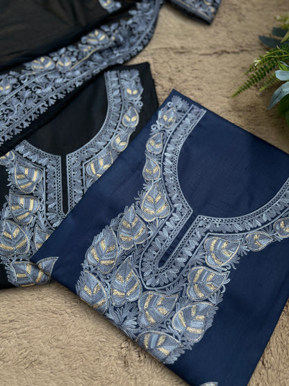 Regal Chinar Tilla Suit with Pure Chiffon Embroidered Dupatta