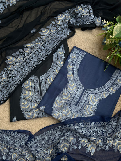 Regal Chinar Tilla Suit with Pure Chiffon Embroidered Dupatta