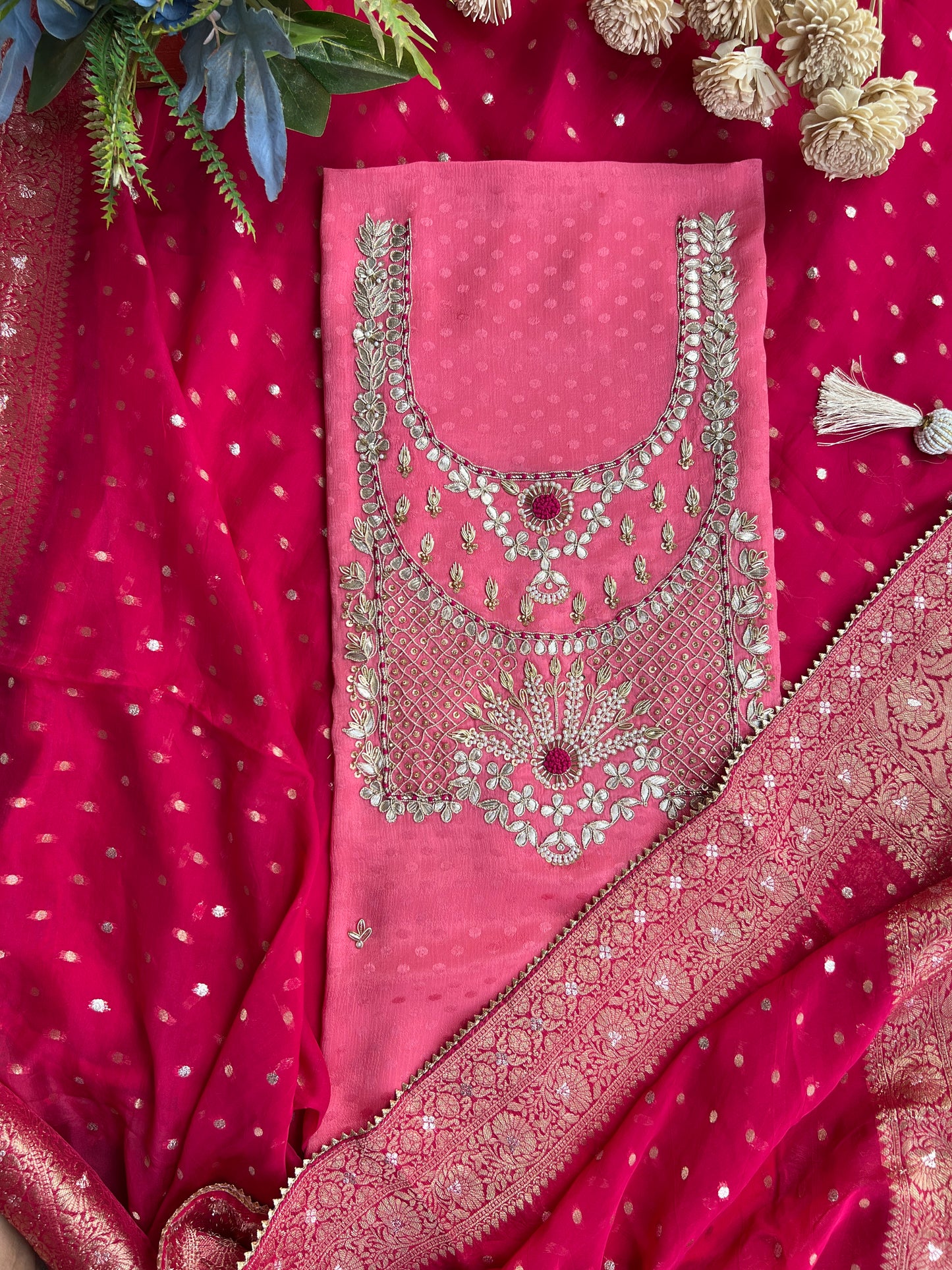 Rose Pink  Butter Silk