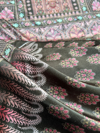 Royal Velvet Karachi Print Suit – Sabyasachi Style Elegance