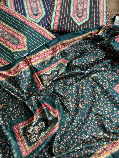 Karachi Print Velvet Salwar Suit with Signature Sabyasachi Aesthetic