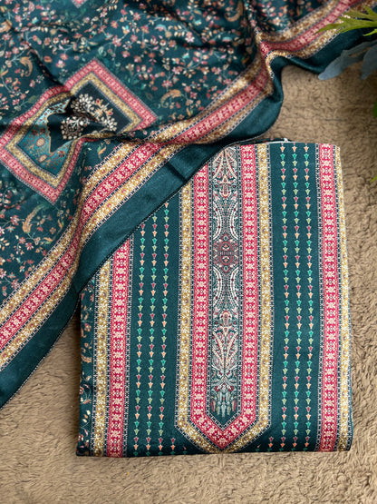 Karachi Print Velvet Salwar Suit with Signature Sabyasachi Aesthetic