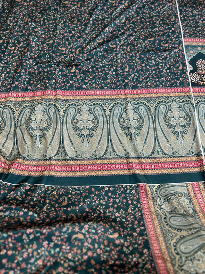 Karachi Print Velvet Salwar Suit with Signature Sabyasachi Aesthetic