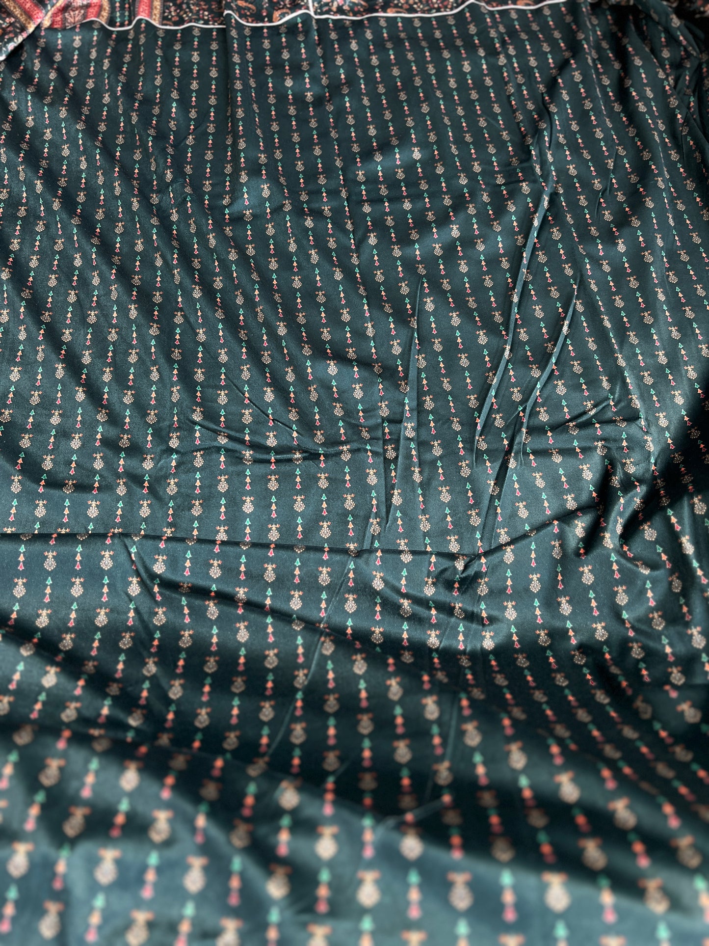 Karachi Print Velvet Salwar Suit with Signature Sabyasachi Aesthetic