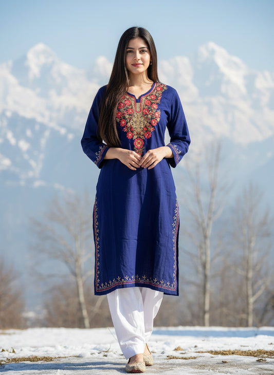 Kashmiri Free-Size Woolen Pheran – Winter Sale Exclusive!