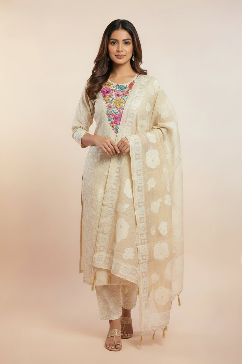 Mal Jamdani Embroidered Elegance