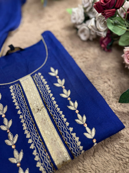 Blue Ready to wear Salwar suit
