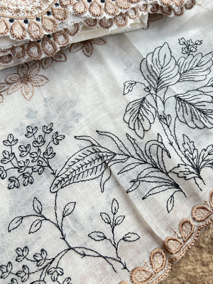 Pure Cotton Embroidered Elegance