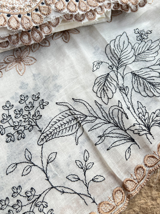 Pure Cotton Embroidered Elegance
