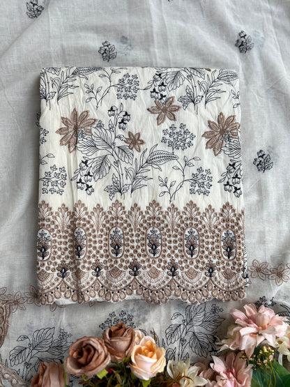 Pure Cotton Embroidered Elegance