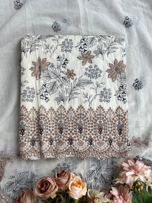 Pure Cotton Embroidered Elegance