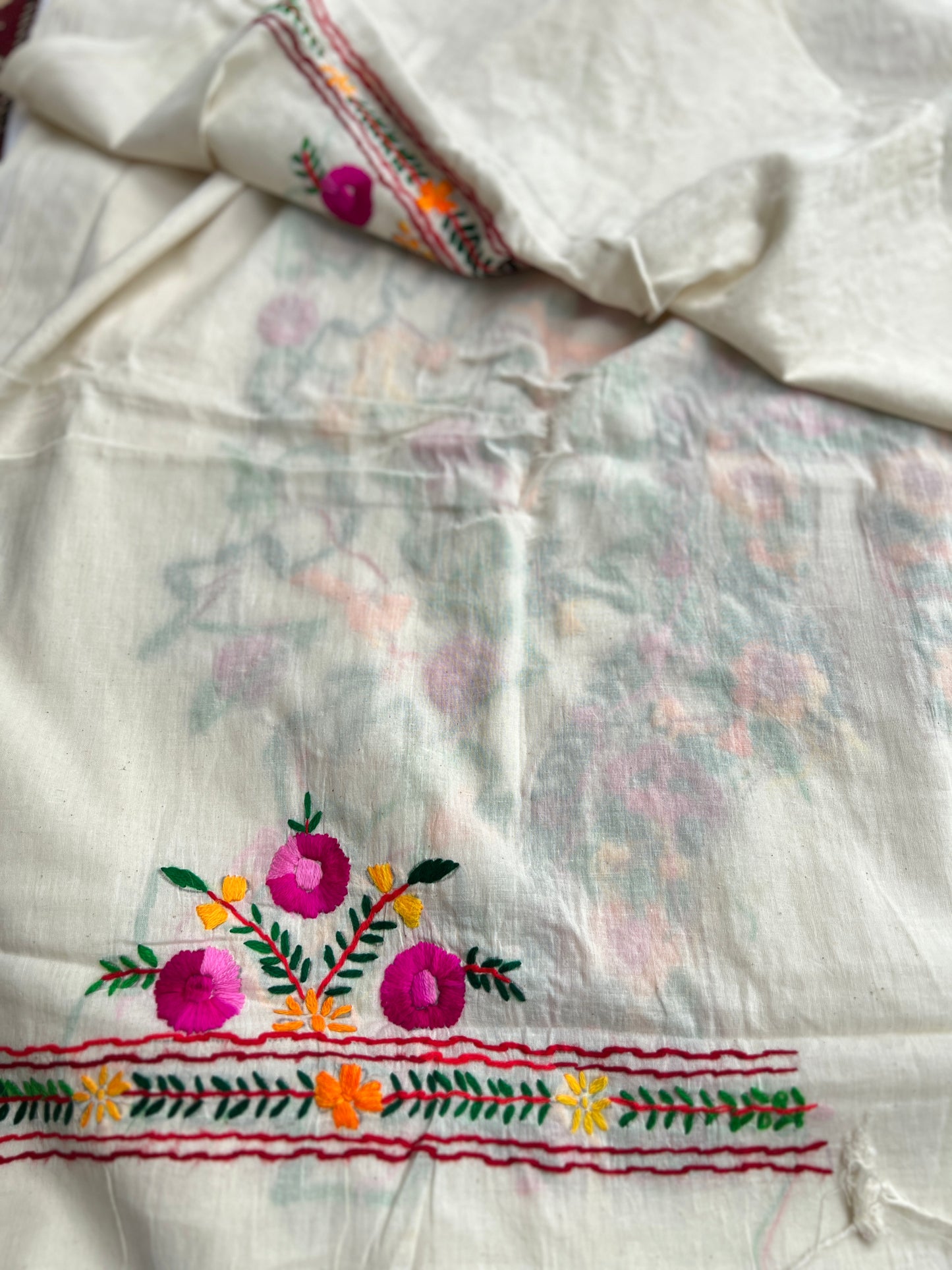 Gulbahar Ivory Hand-Embroidered Suit Set
