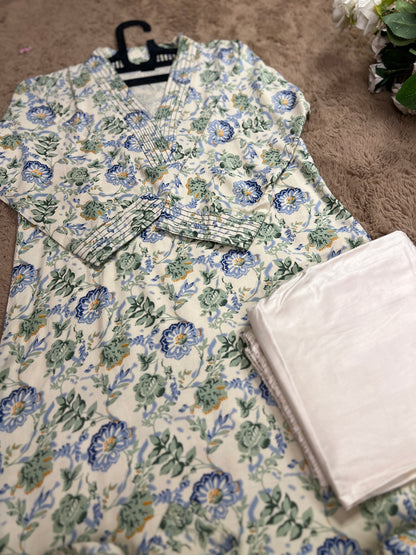Printed Cotton Co-ord Set