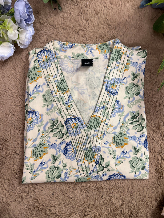 Printed Cotton Co-ord Set