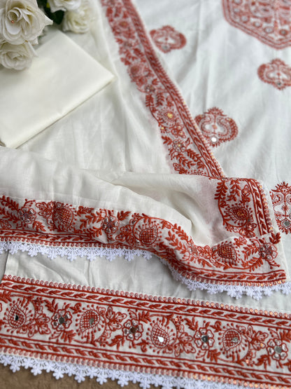 Chikankari-Inspired Cotton Set ✨
