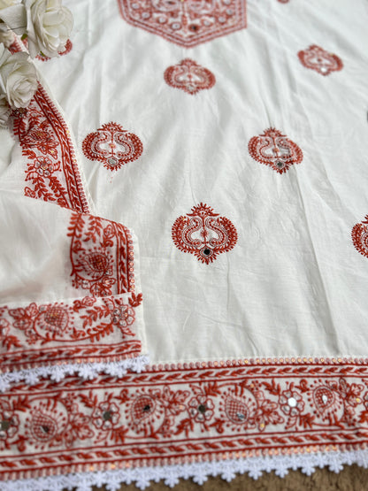 Chikankari-Inspired Cotton Set ✨