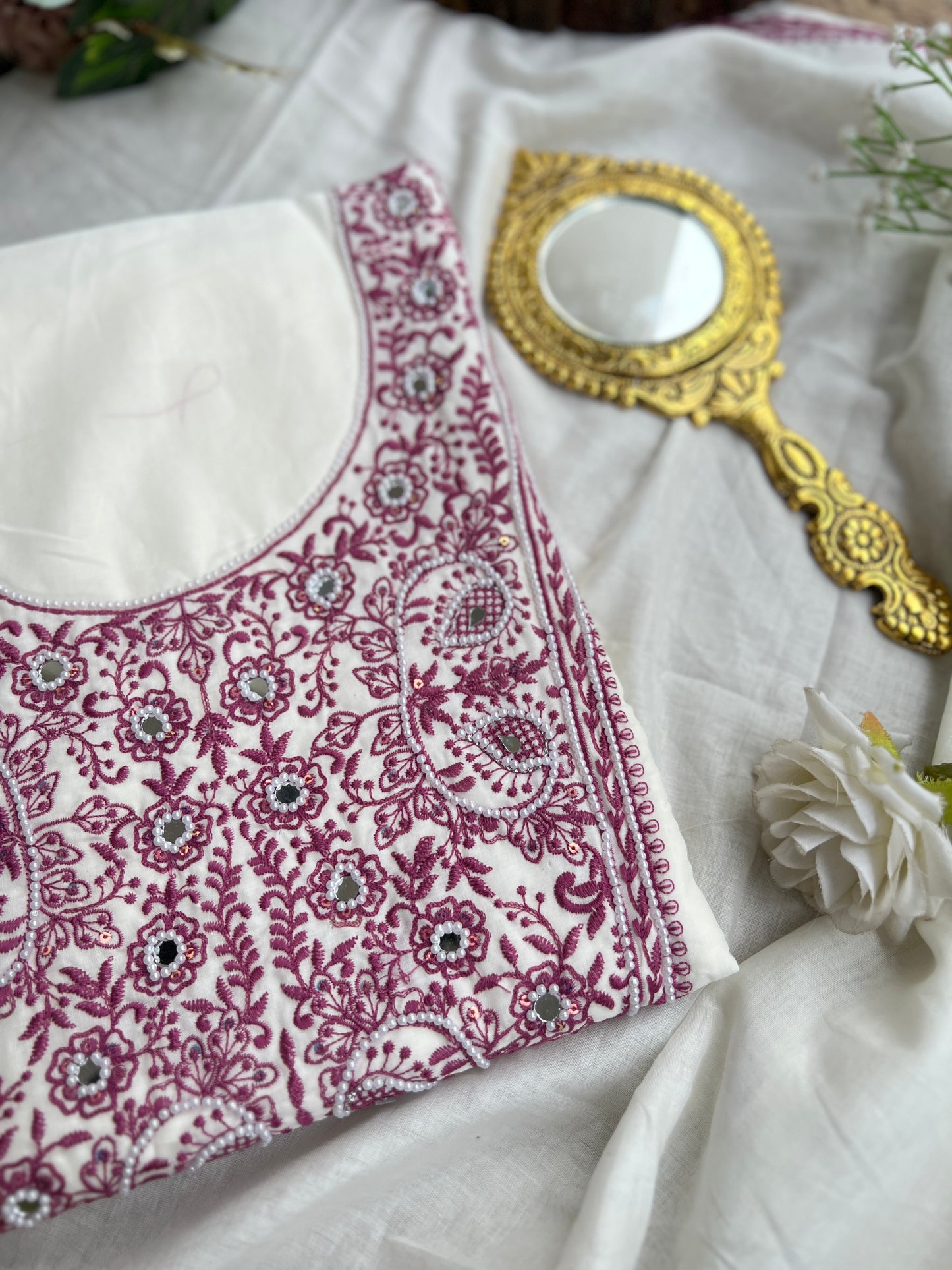 Chikankari-Inspired Cotton Set ✨