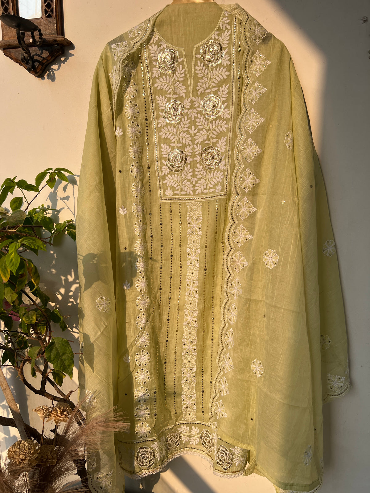 Pitta Work Mal Chanderi Elegance