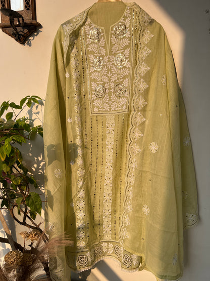 Pitta Work Mal Chanderi Elegance