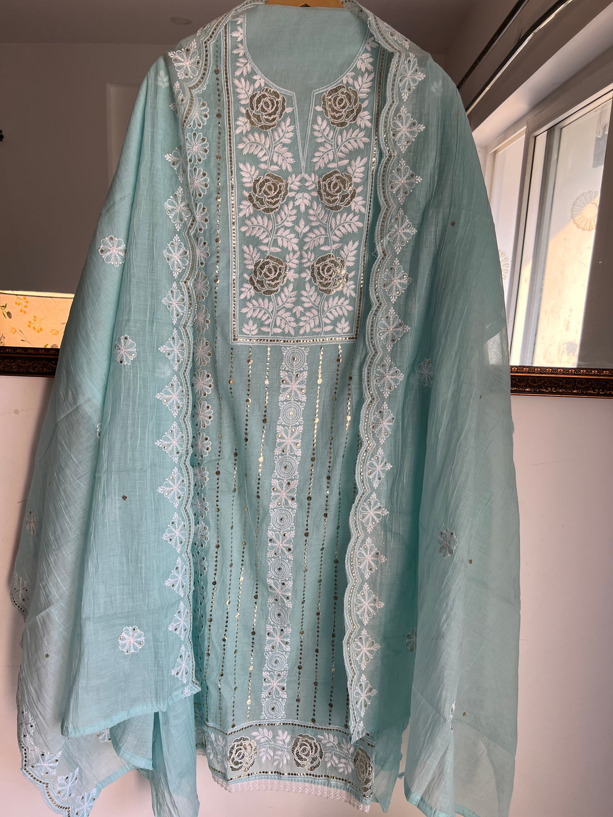 Pitta Work Mal Chanderi Elegance