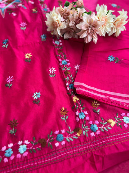 Rani Pink Hand-Embroidered Elegance