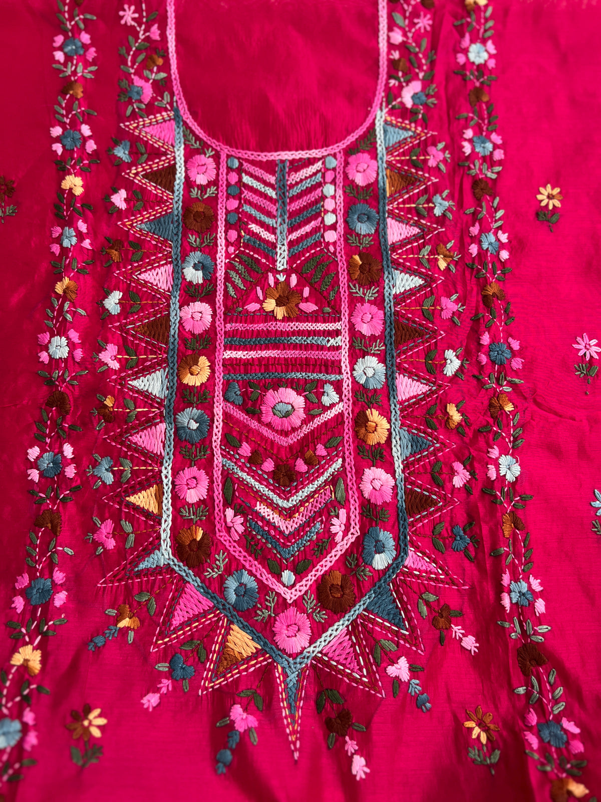 Rani Pink Hand-Embroidered Elegance