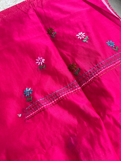 Rani Pink Hand-Embroidered Elegance