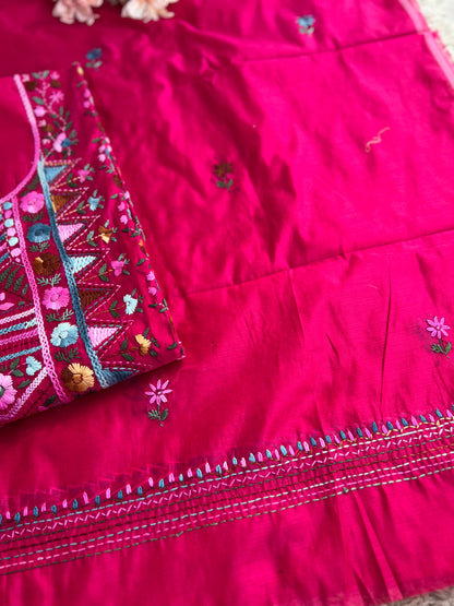 Rani Pink Hand-Embroidered Elegance