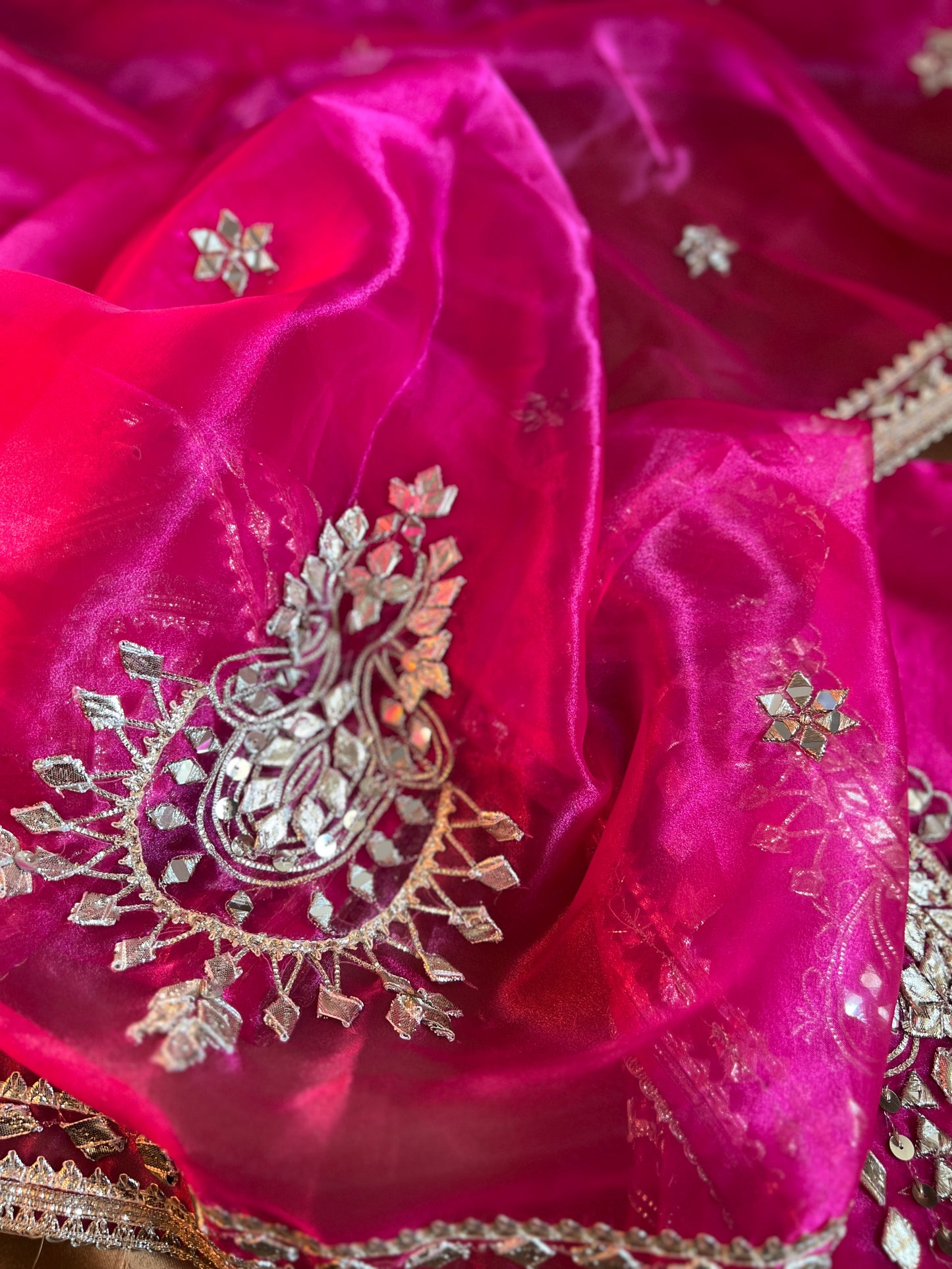 Radiance Redefined: Gota Patti on Luxe Shimmer Organza