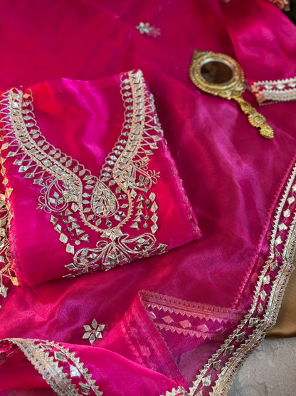 Radiance Redefined: Gota Patti on Luxe Shimmer Organza