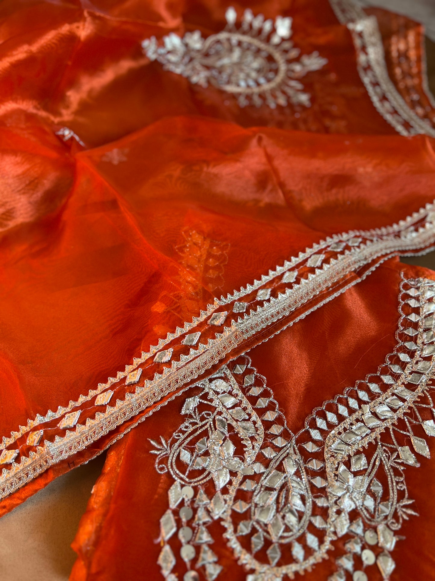 Radiance Redefined: Gota Patti on Luxe Shimmer Organza
