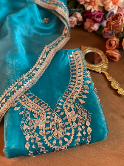 Radiance Redefined: Gota Patti on Luxe Shimmer Organza