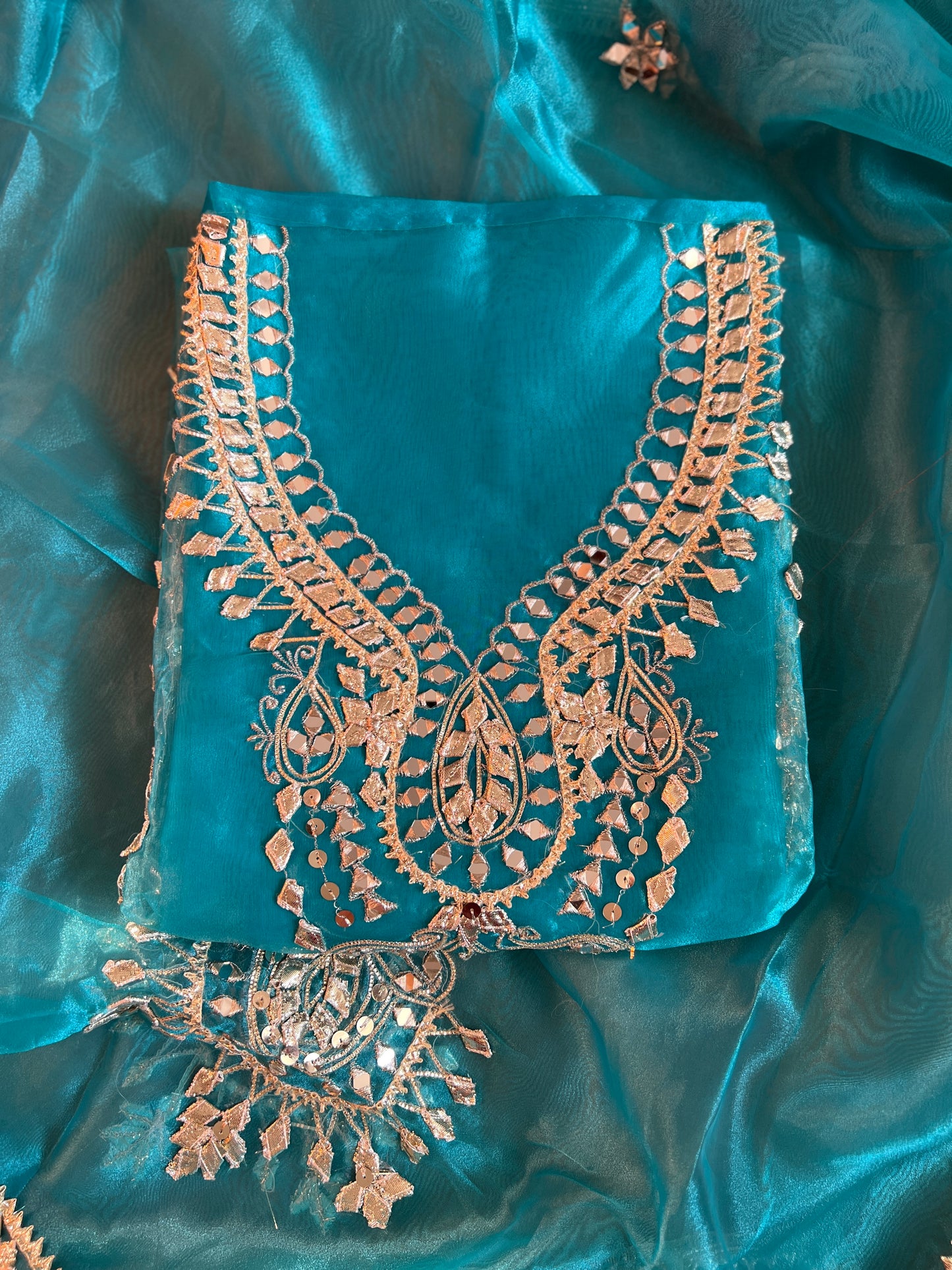 Radiance Redefined: Gota Patti on Luxe Shimmer Organza