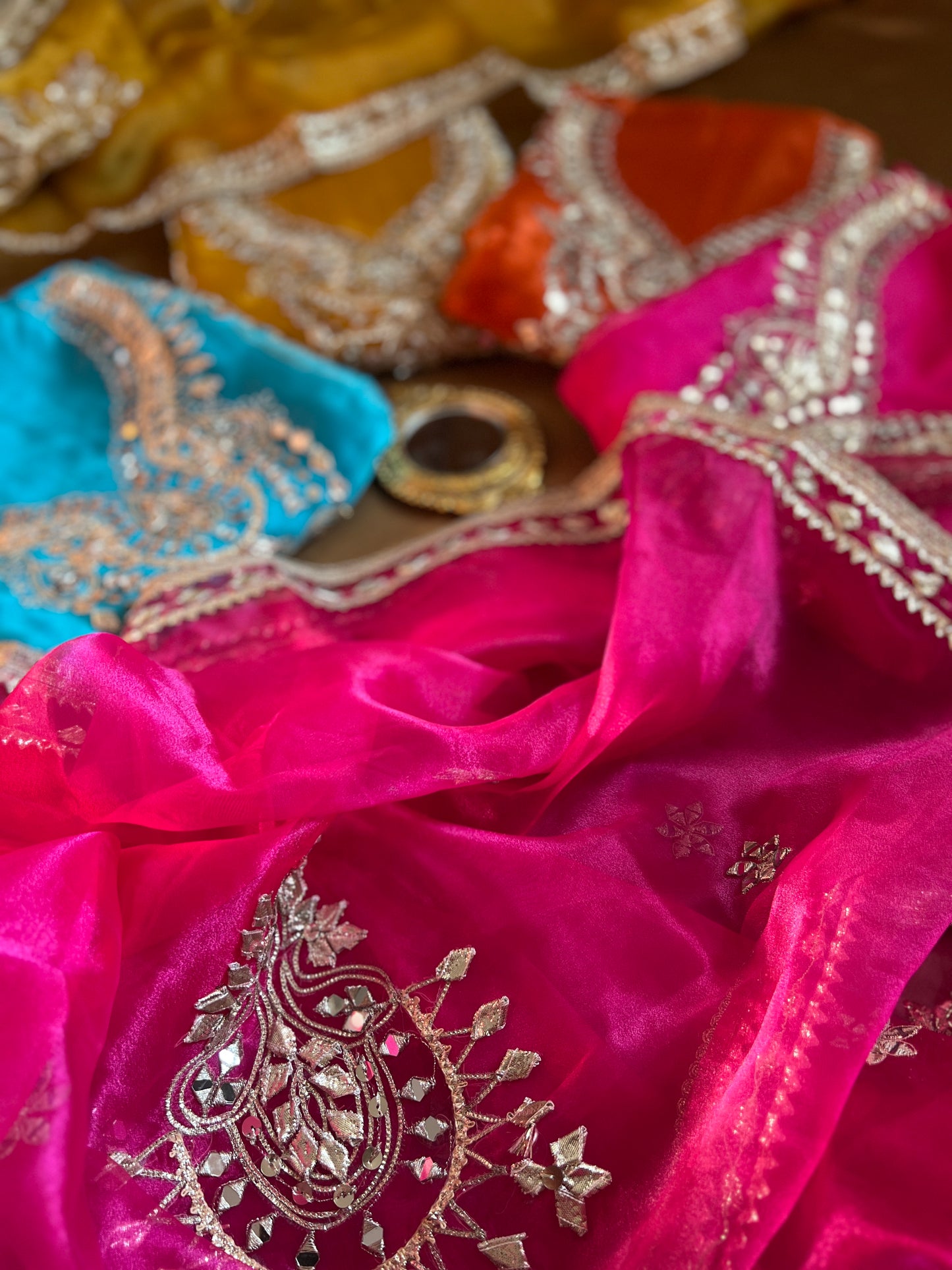 Radiance Redefined: Gota Patti on Luxe Shimmer Organza