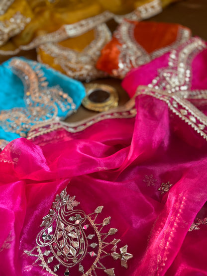 Radiance Redefined: Gota Patti on Luxe Shimmer Organza