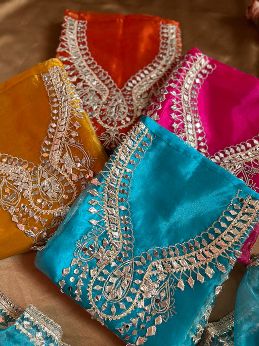 Radiance Redefined: Gota Patti on Luxe Shimmer Organza