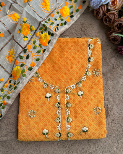 Timeless Hand Embroidery Meets Chanderi Grace
