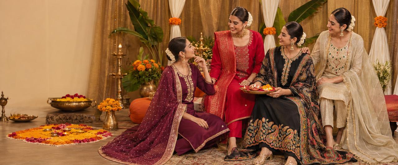 Festive elegance, beautifully woven