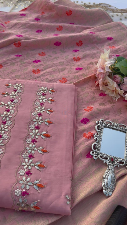 Royal Chanderi Silk with Intricate Hand Embroidery